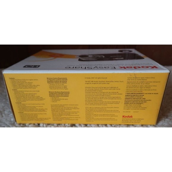 Kodak Digital Easy HD share V1233 12 Mega pixels 3X ZOOM BLACK In Box W Manual - Picture 11 of 11